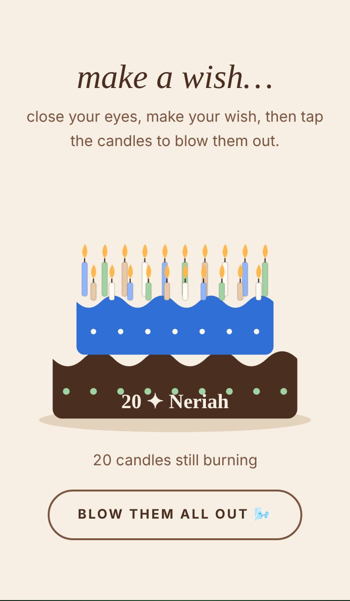 Cake with candles
